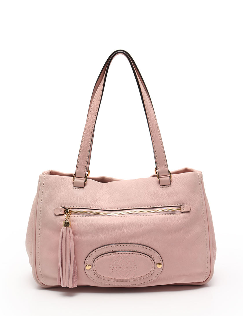 ロエベ(LOEWE)アナグラム|トートバッグ|レザー|ピンク|タッセル|ハイブランド・ブランド専門の中古通販サイト(468796)