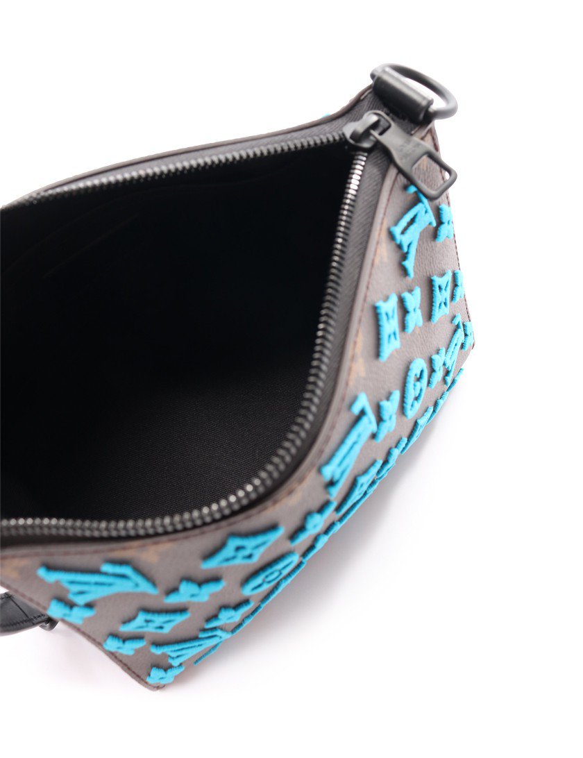 ルイヴィトン(LOUIS VUITTON)トリアングル|メッセンジャー|ハンドバッグ|PVC|レザー|茶|ターコイズ|2WAY|クロスボディ|20SS|ハイブランド・ブランド専門の中古通販サイト(523621)