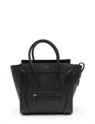 セリーヌ　CELINE ラゲージマイクロ ハンドバッグ 黒 レザー 楽天市場】セリーヌ CELINE ラゲージ マイクロショッパー トート