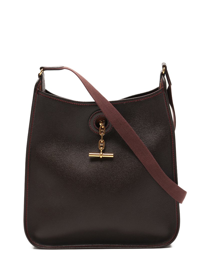 エルメス(HERMES)ヴェスパPM|ショルダーバッグ|ヴォーエプソン|ダークブラウン|□I刻印|ゴールド金具|ハイブランド・ブランド専門の中古通販サイト(528561)
