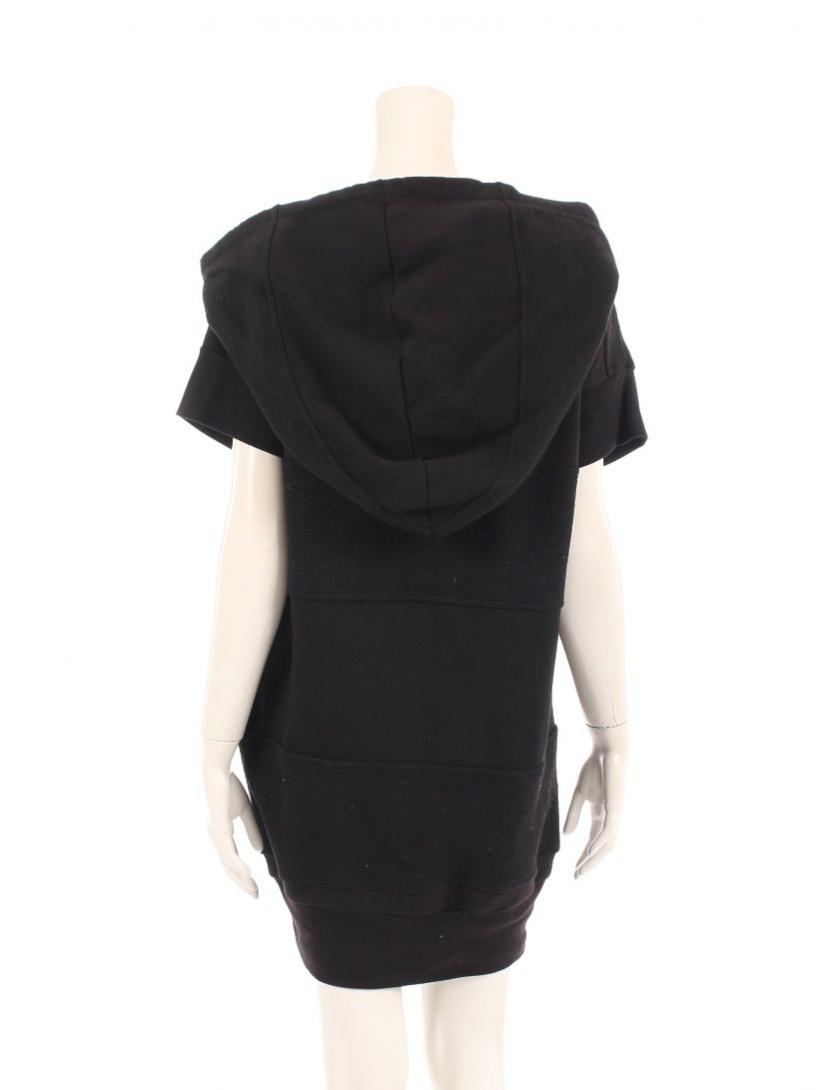 エムエムシックスメゾンマルジェラ Mm6 Maison Margiela パーカーワンピース 黒 切替 ハイブランド ブランド専門の中古通販サイト