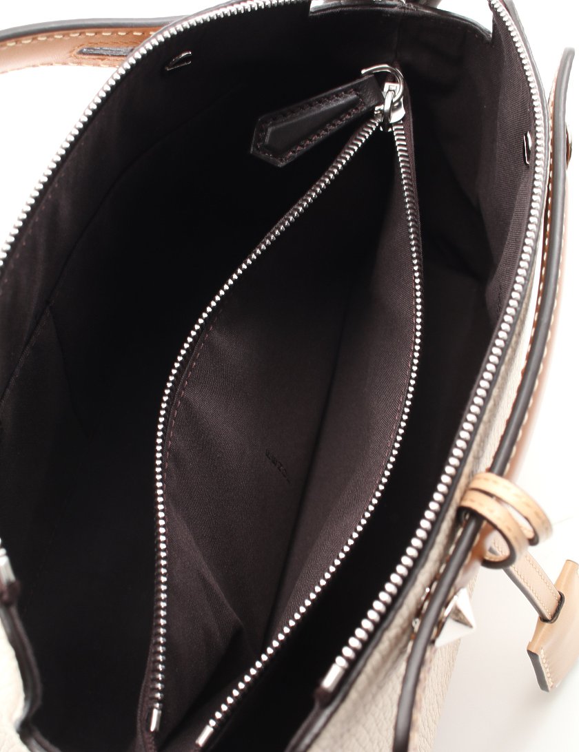 フェンディ(FENDI)BY|THE|WAY|MEDIUM|バイザウェイ|ミディアム|ハンドバッグ|レザー|アイボリー|茶|2WAY|ハイブランド・ブランド専門の中古通販サイト(524992)