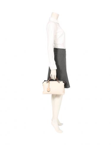 フェンディ(FENDI)BY|THE|WAY|MEDIUM|バイザウェイ|ミディアム|ハンドバッグ|レザー|アイボリー|茶|2WAY|ハイブランド・ブランド専門の中古通販サイト(524992)