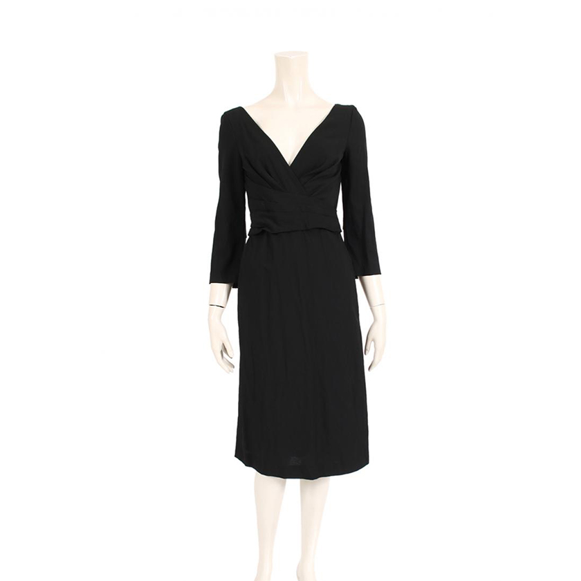 ヒューゴボス Hugo Boss ワンピース レーヨン 黒 ハイブランド ブランド専門の中古通販サイト