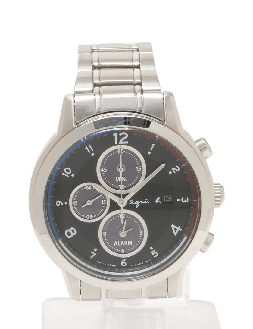 アニエスベー Agnes B 腕時計 ３針 ソーラークロノグラフ タキノメーター機能 ハイブランド ブランド専門の中古通販サイト 41172