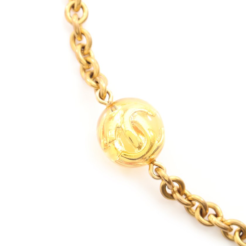 シャネル(CHANEL)ココマーク|ボールロングネックレス|ゴールド|黄|ヴィンテージ|ハイブランド・ブランド専門の中古通販サイト(535681)