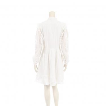 マイケルマイケルコース Michael Michael Kors シャツワンピース 白 ビーズ装飾 ハイブランド ブランド専門の中古通販サイト