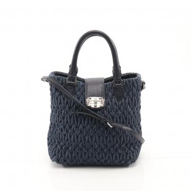 miu miu・バッグ・DENIM CRYSTAL デニムクリスタル ハンドバッグ
