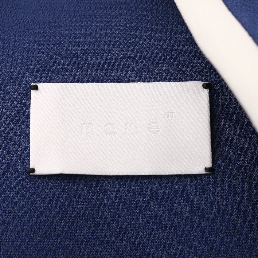 マメ Mame ワンピース ネイビー 黒 白 レース切り替え ハイブランド ブランド専門の中古通販サイト