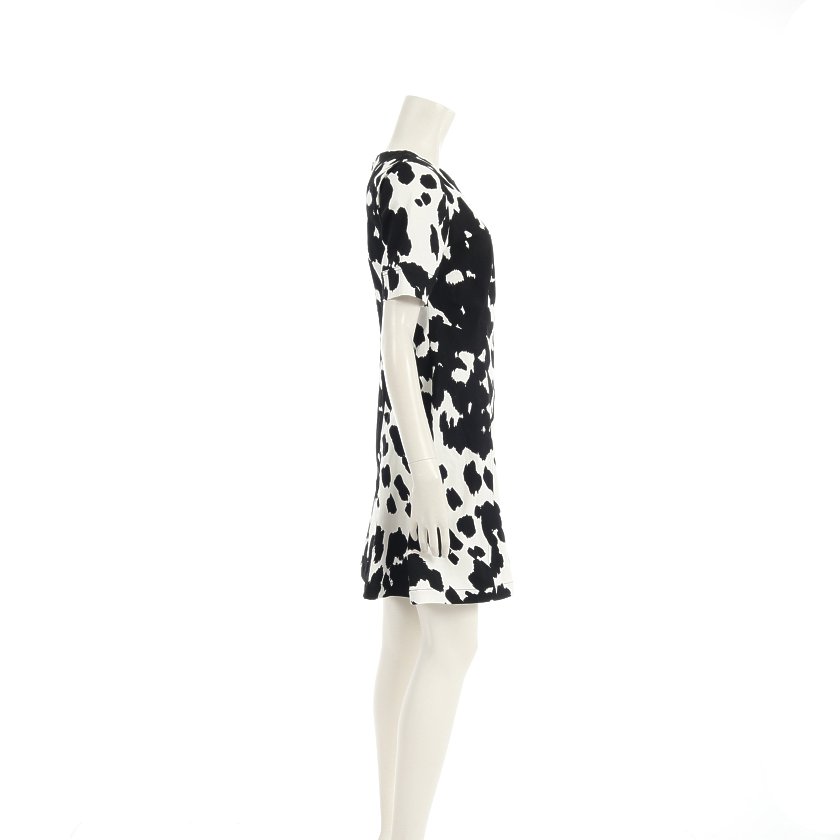 ダイアンフォンファステンバーグ Diane Von Furstenberg Lena ワンピース コットン 黒 白 ストレッチ ハイブランド ブランド専門の中古通販サイト