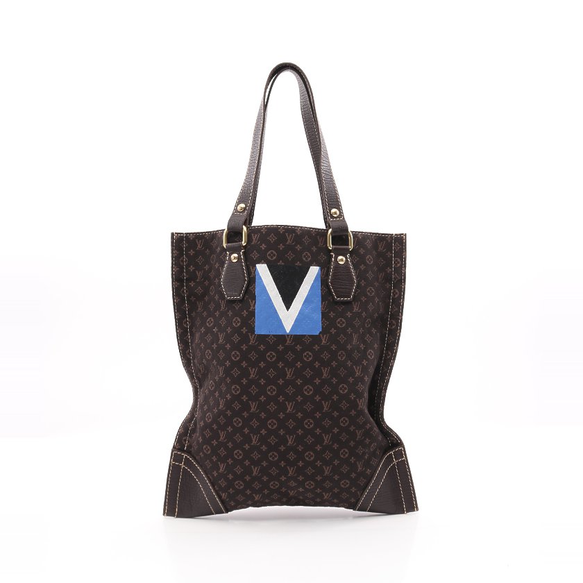 ルイヴィトン Louis Vuitton タンジェ モノグラムミニイニシャル トートバッグ キャンバス レザー エベヌ ハイブランド ブランド 専門の中古通販サイト
