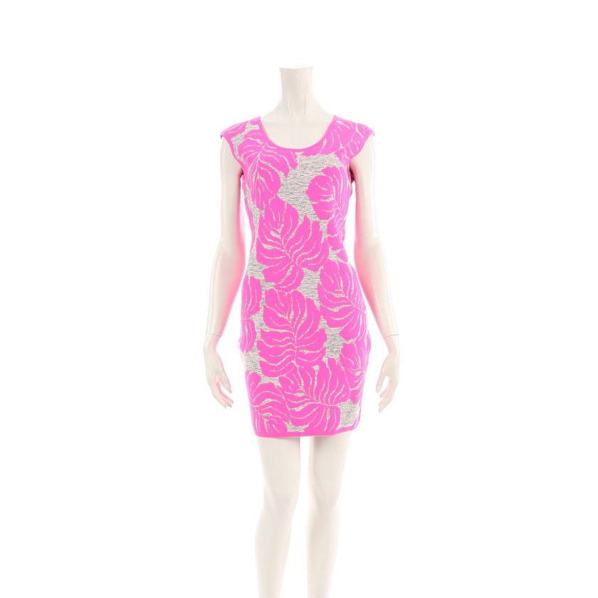 ミリー Milly ワンピース リーフ柄 ナイロン ピンク グレー ハイブランド ブランド専門の中古通販サイト