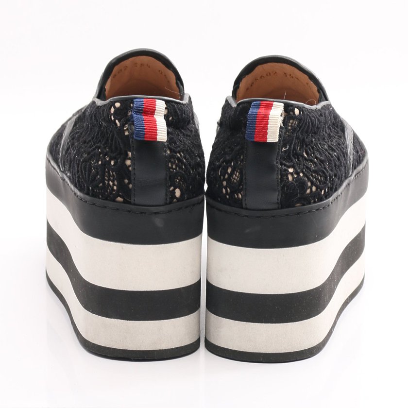 グッチ(GUCCI)|スリッポン|スニーカー|レース|黒|プラットフォーム|ハイブランド・ブランド専門の中古通販サイト(544094)