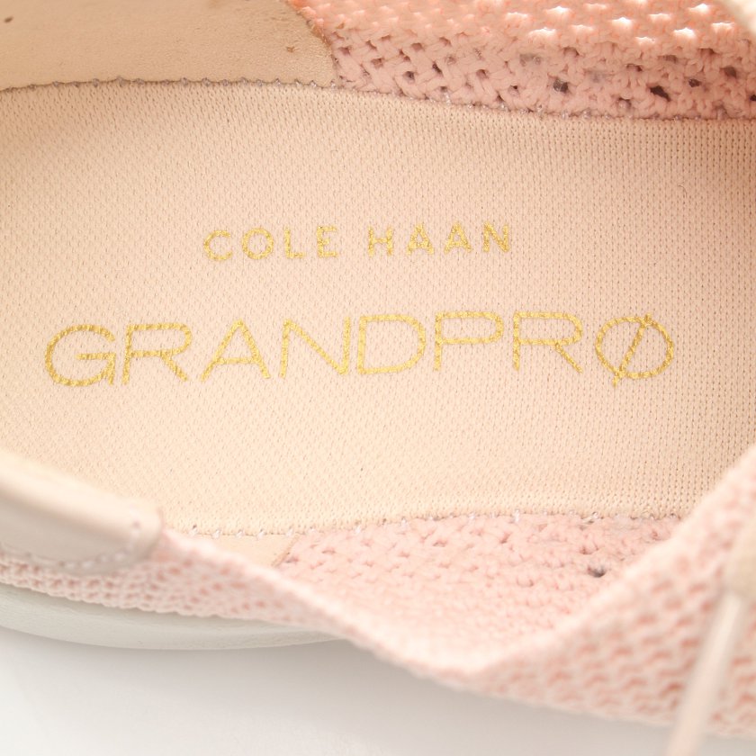 コールハーン Cole Haan グランドプロ テニス スティッチライト ニットスニーカー コットン ピンク ハイブランド ブランド専門の中古通販サイト