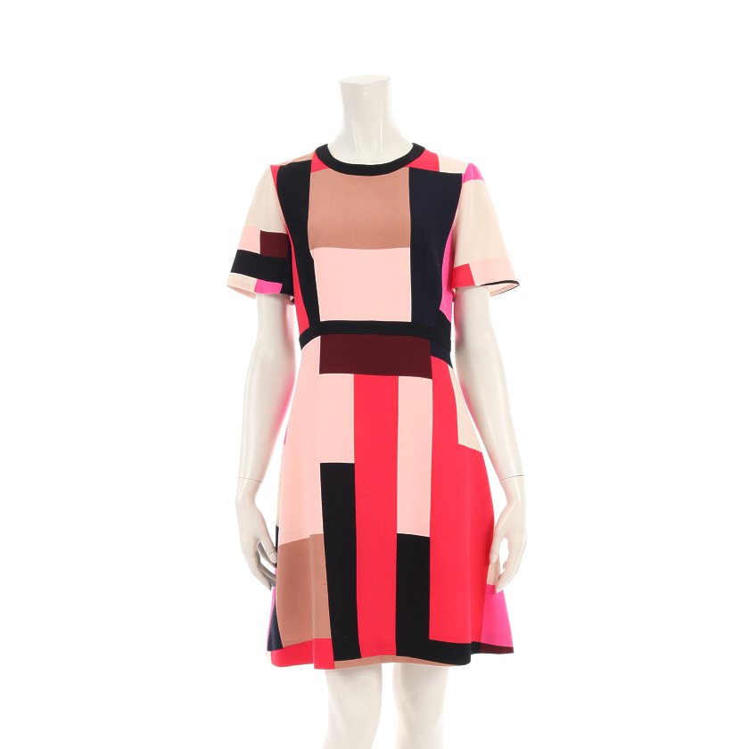 ケイトスペード Kate Spade Effie Aラインワンピース ピンク マルチカラー ハイブランド ブランド専門の中古通販サイト