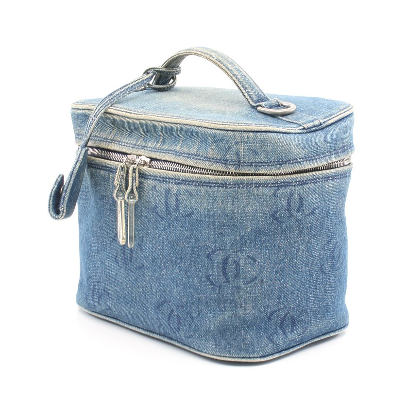 シャネル(CHANEL)ココマーク|バニティバッグ|ハンドバッグ|デニム|水色|2WAY|ハイブランド・ブランド専門の中古通販サイト(548062)