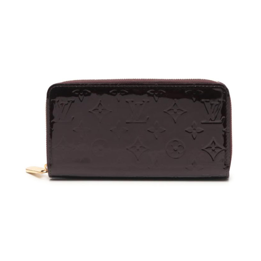 ルイヴィトン(LOUIS VUITTON)ジッピーウォレット|モノグラムヴェルニ|ラウンドファスナー長財布|レザー|アマラント|ハイブランド・ブランド専門の中古通販サイト(552806)
