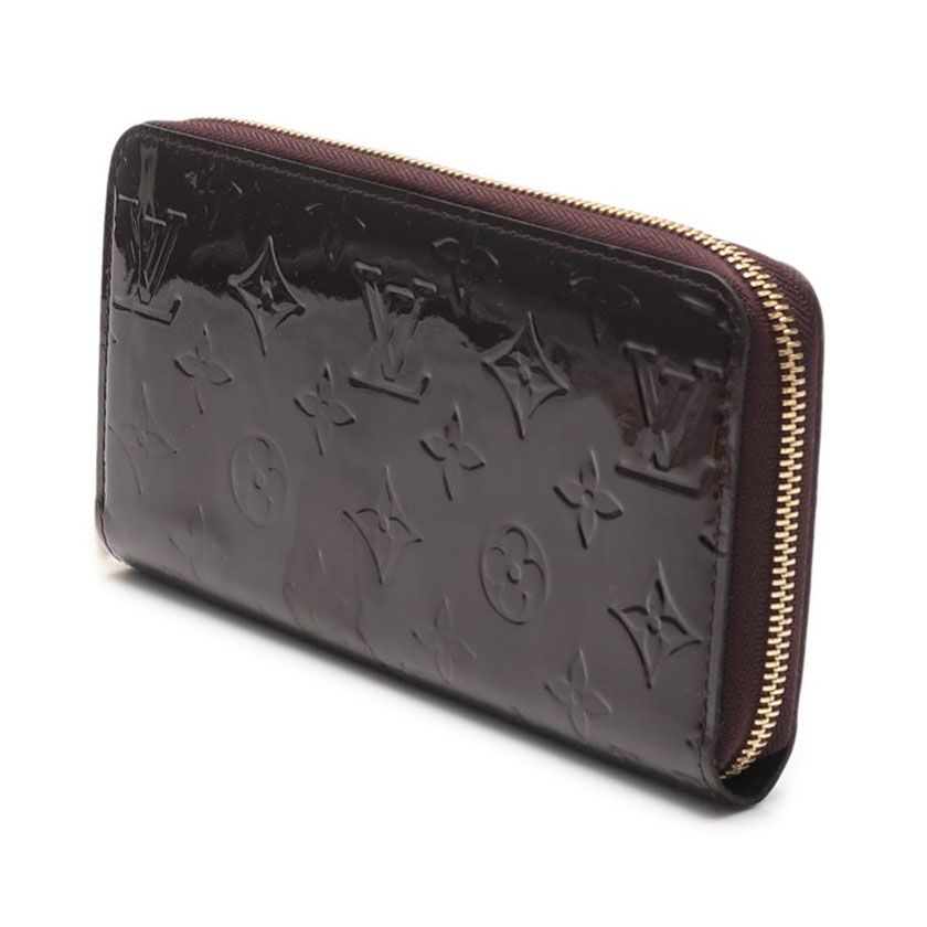 ルイヴィトン(LOUIS VUITTON)ジッピーウォレット|モノグラムヴェルニ|ラウンドファスナー長財布|レザー|アマラント|ハイブランド・ブランド専門の中古通販サイト(552806)