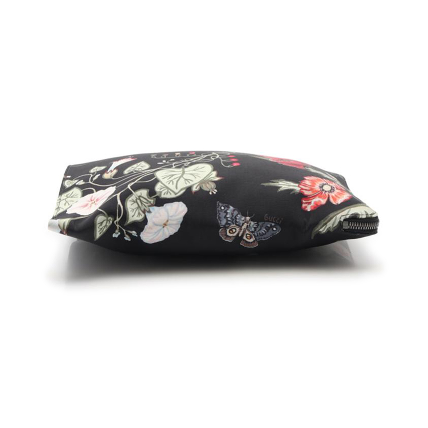 グッチ(GUCCI)|クラッチバッグ|花柄|キャンバス|レザー|黒|黄緑|水色|ハイブランド・ブランド専門の中古通販サイト(556582)