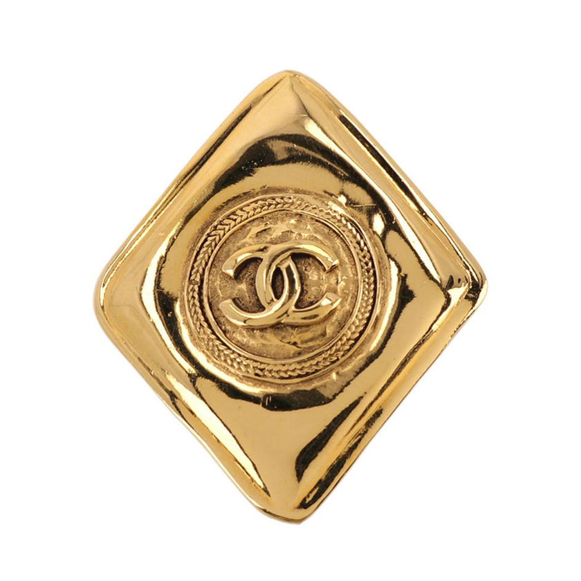 シャネル Chanel ココマーク ブローチ ゴールド ひし形モチーフ ヴィンテージ ハイブランド ブランド専門の中古通販サイト 559569