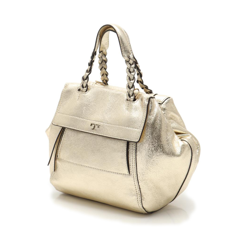 トリーバーチ(TORY BURCH)|ハンドバッグ|レザー|ゴールド|2WAY|ハイブランド・ブランド専門の中古通販サイト(560058)
