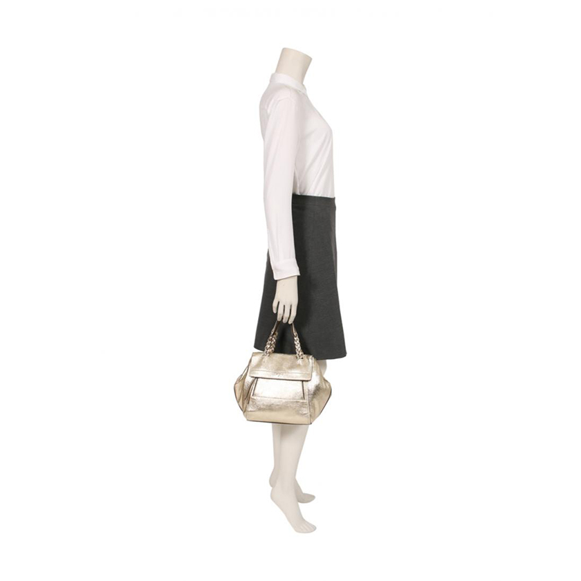 トリーバーチ(TORY BURCH)|ハンドバッグ|レザー|ゴールド|2WAY|ハイブランド・ブランド専門の中古通販サイト(560058)