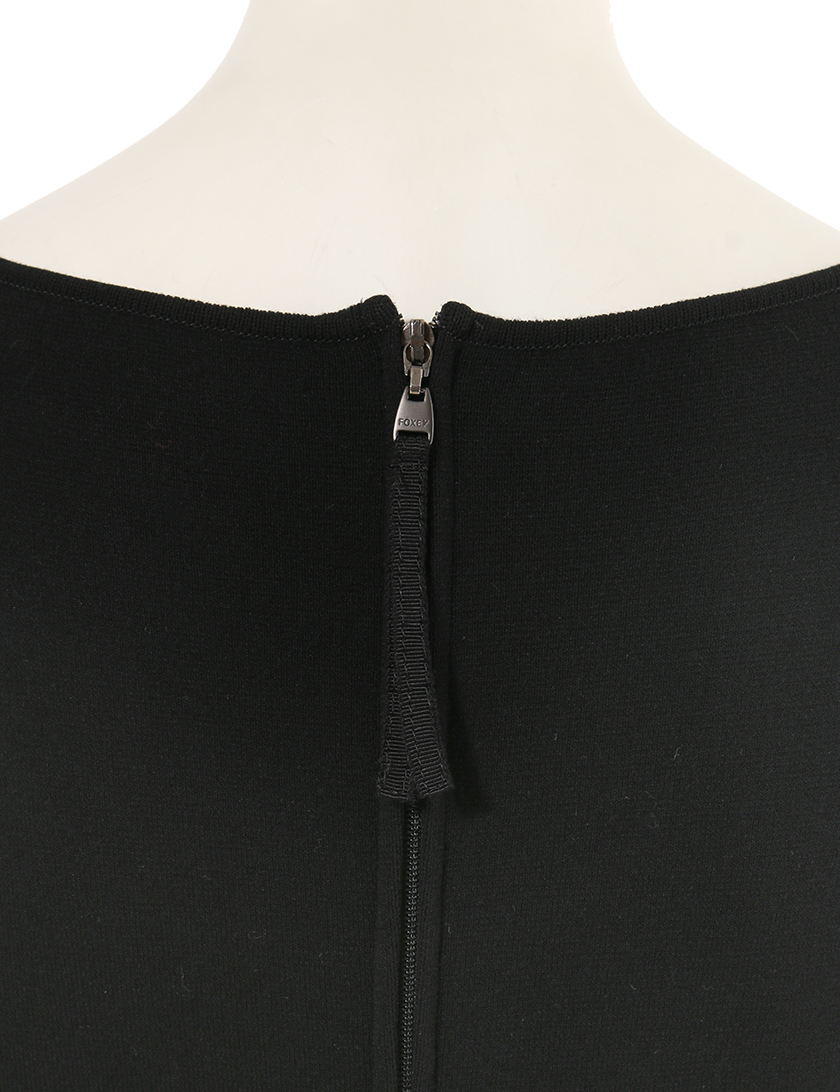 フォクシー Foxey 長袖ワンピース ウール系 黒 ハイブランド ブランド専門の中古通販サイト