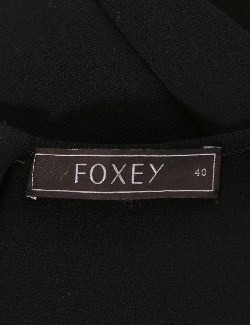 フォクシー Foxey 長袖ワンピース ウール系 黒 ハイブランド ブランド専門の中古通販サイト