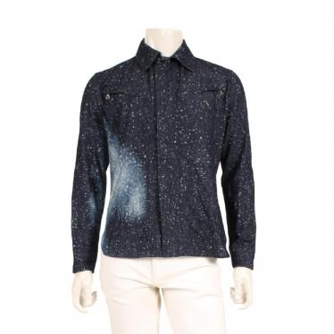 ルイヴィトン Louis Vuitton ギャラクシー デニムシャツ ネイビー 白 19ss ハイブランド ブランド専門の中古通販サイト 5637