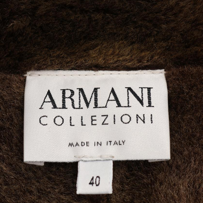 アルマーニコレッツォーニ(Armani Collezioni)|ムートンコート|茶 ...