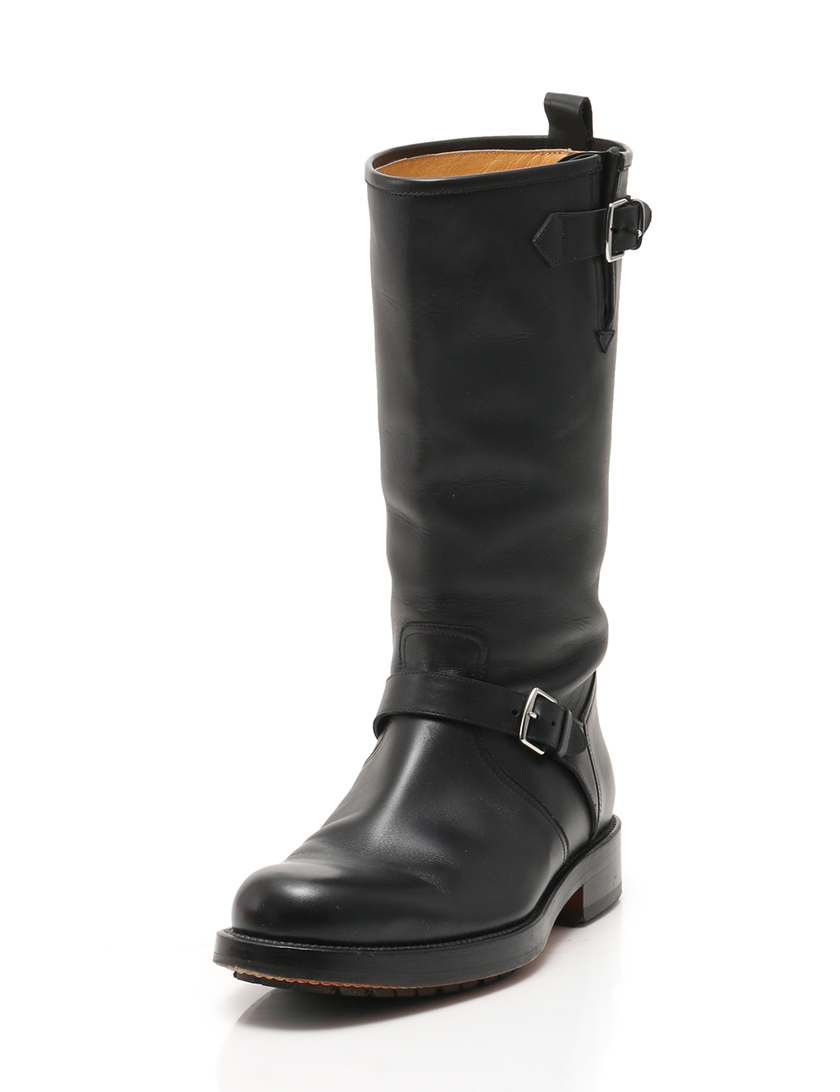 エルメス Hermes エンジニアブーツ レザー 黒 ハイブランド ブランド専門の中古通販サイト