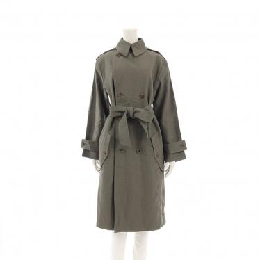 マディソンブルー ウールコットントレンチコート カーキグリーン 01 マディソンブルー ウールコットントレンチコート カーキグリーン 01