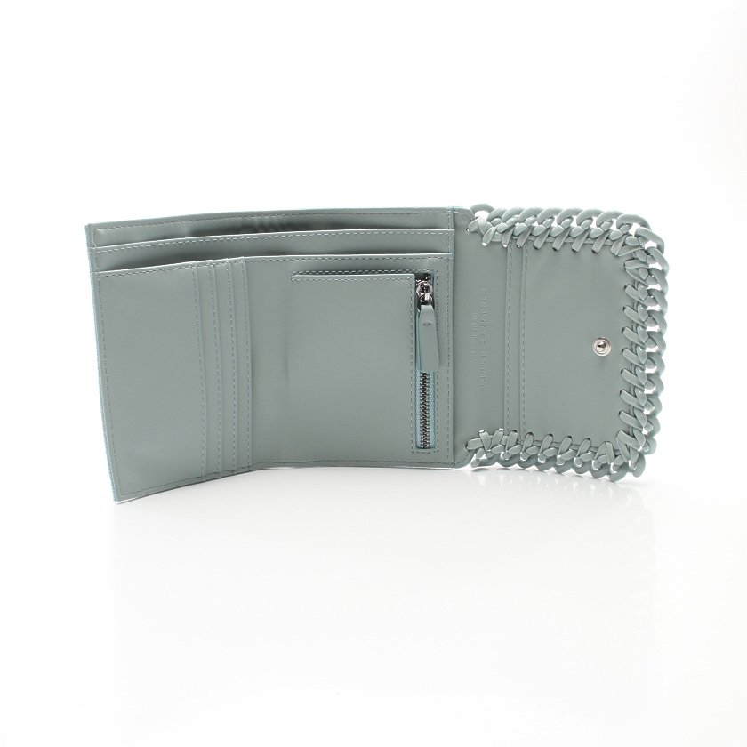 ステラマッカートニー(Stella McCartney)ファラベラ|スモール|三つ折り財布|フェイクレザー|水色|ハイブランド・ブランド専門の中古通販サイト(566267) ステラマッカートニー(Stella McCartney)ファラベラ|スモール|三つ折り財布|フェイクレザー|水色|ハイブランド・ブランド専門の中古通販サイト(566267)