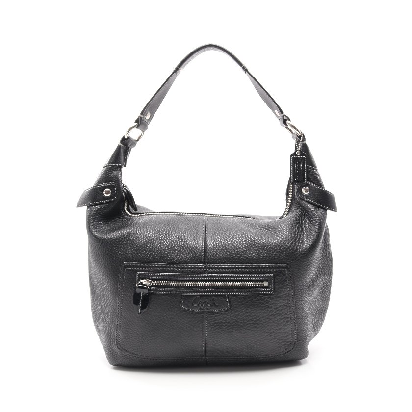 コーチ(COACH)|ワンショルダーバッグ|レザー|黒|ハイブランド・ブランド専門の中古通販サイト(548249)