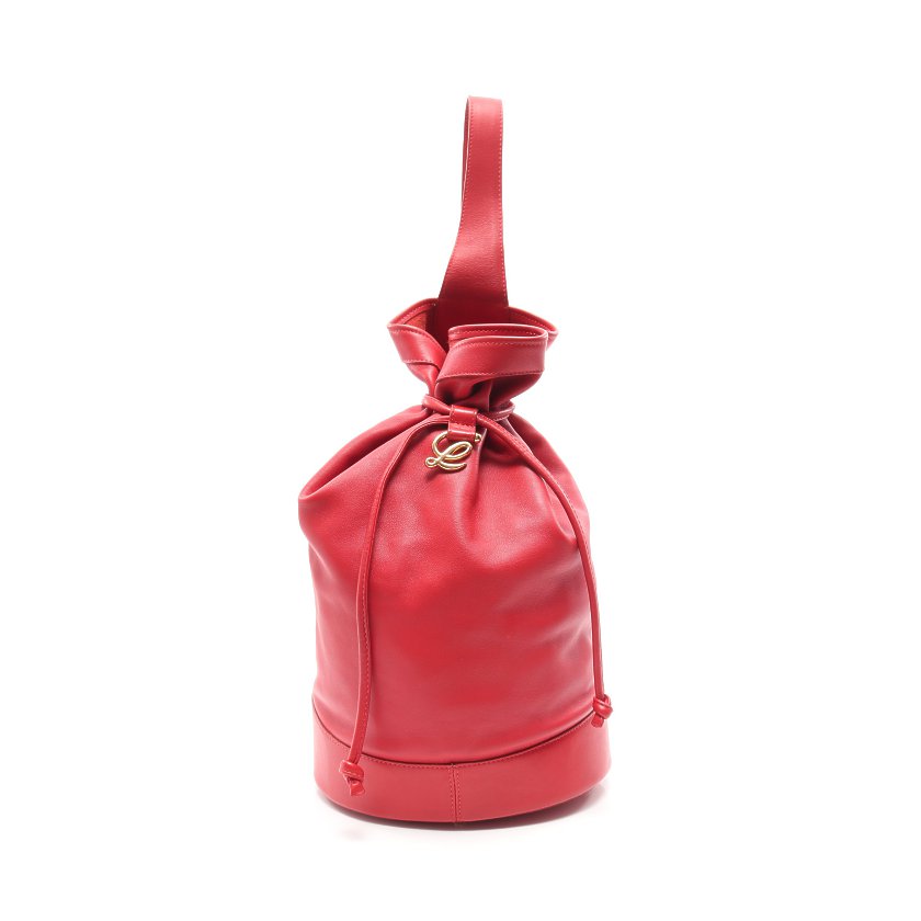 ロエベ(LOEWE)|ワンショルダーバッグ|レザー|赤|巾着型|ハイブランド・ブランド専門の中古通販サイト(566169)