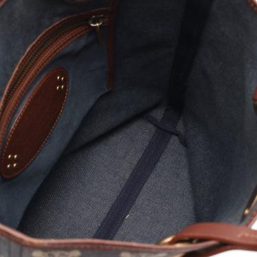 セリーヌ(CELINE)マカダム柄|トートバッグ|デニム|レザー|青|茶|ハイブランド・ブランド専門の中古通販サイト(546787)