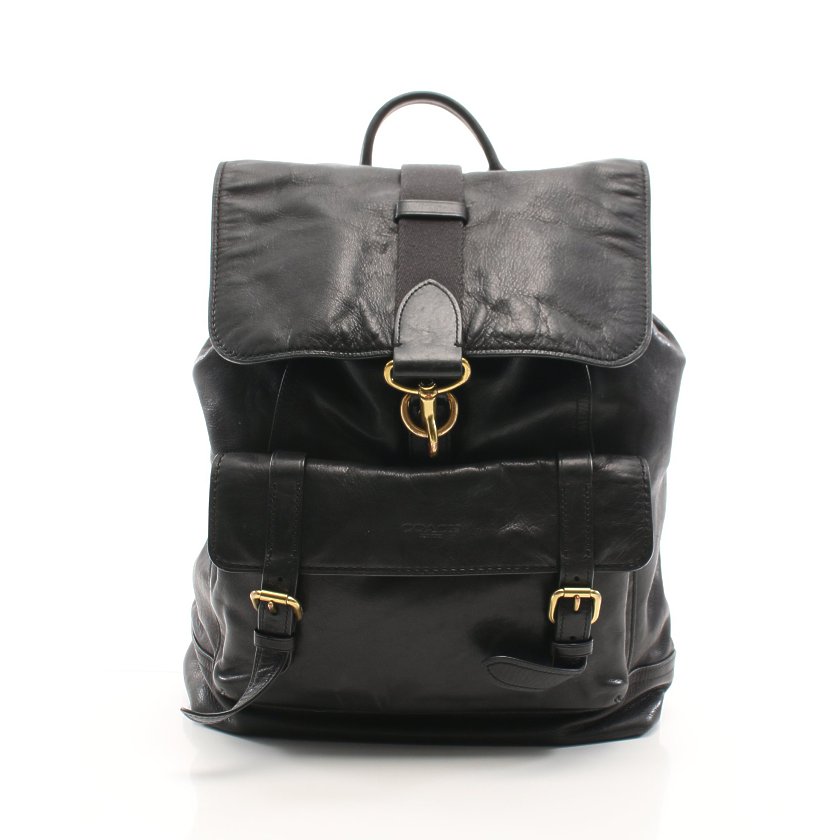 コーチ Coach ブリーカー スポーツ リュックサック バックパック レザ 黒 ハイブランド ブランド専門の中古通販サイト