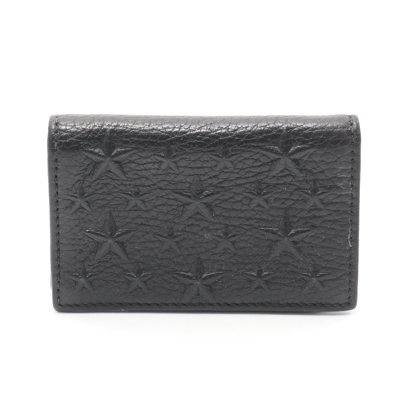 ジミーチュウ(JIMMY CHOO)名刺入れ|カードケース|レザー|黒|ハイブランド・ブランド専門の中古通販サイト(570084)