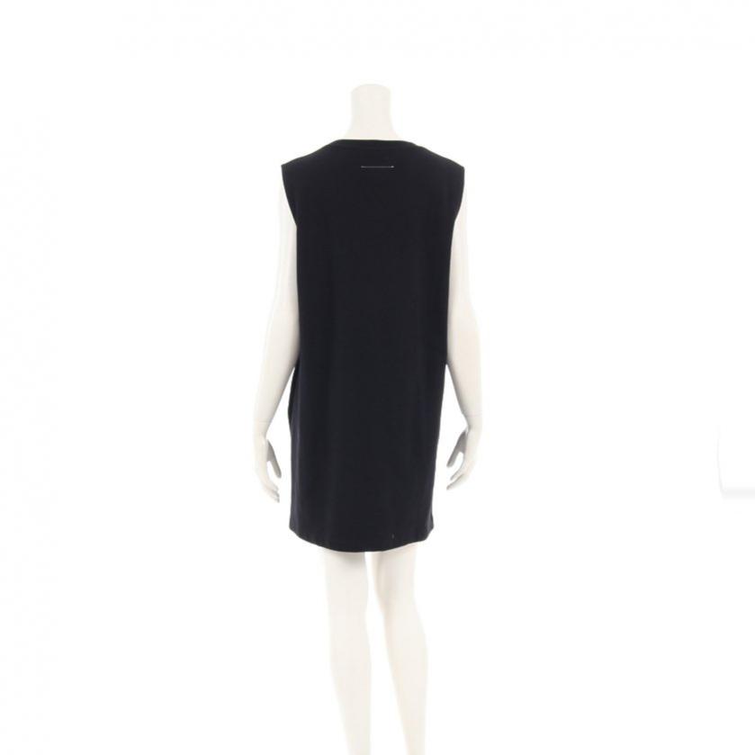 エムエムシックスメゾンマルジェラ Mm6 Maison Margiela ワンピース コットン 黒 ハイブランド ブランド専門の中古通販サイト