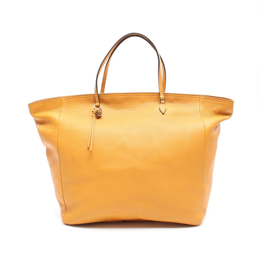 グッチ Gucci トートバッグ レザー オレンジ ハイブランド ブランド専門の中古通販サイト