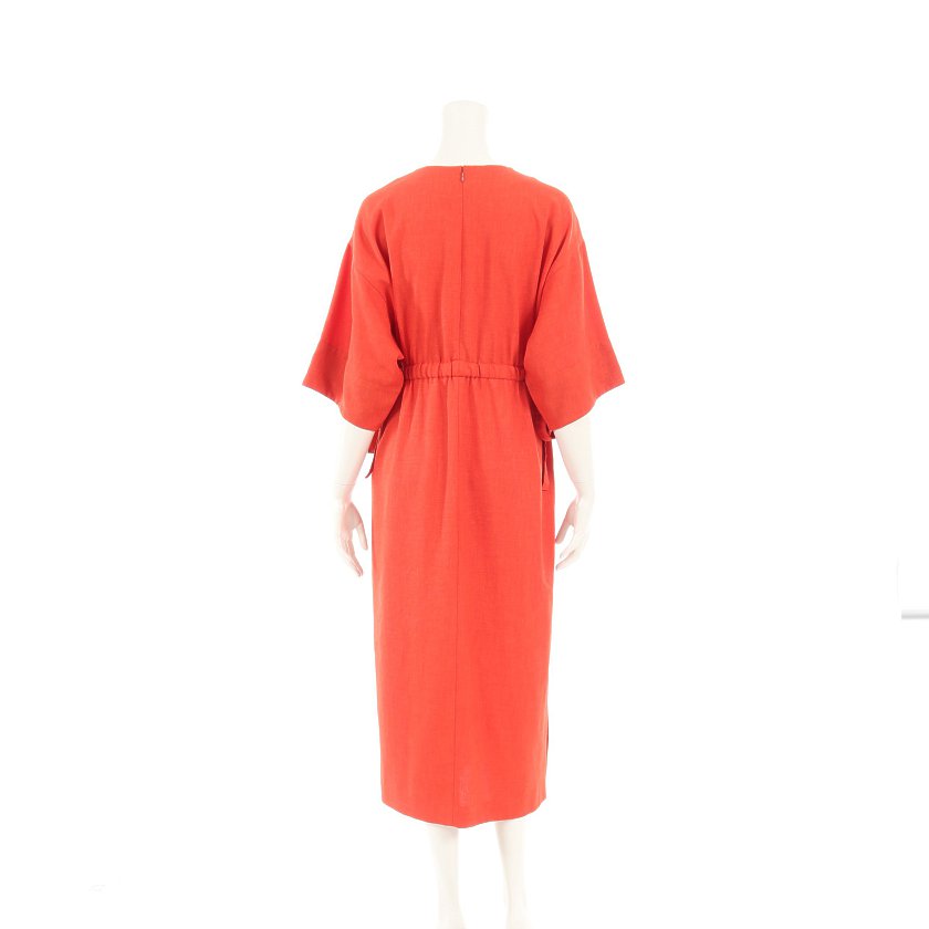 アドーア Adore ツイルストレッチ ワンピース オレンジ ハイブランド ブランド専門の中古通販サイト