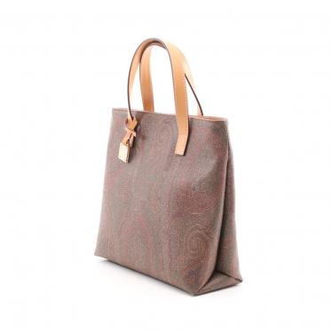エトロ(ETRO)|ハンドバッグ|ペイズリー柄|PVC|レザー|ボルドー エトロ(ETRO)|ハンドバッグ|ペイズリー柄|PVC|レザー|ボルドー