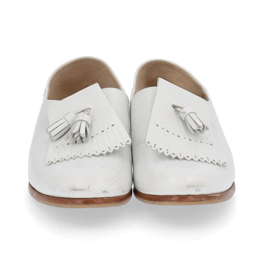 カヨナカムラバイワイズ Kayo Nakamura By Y S ドレスシューズ レザー 白 タッセル ハイブランド ブランド専門の中古通販 サイト