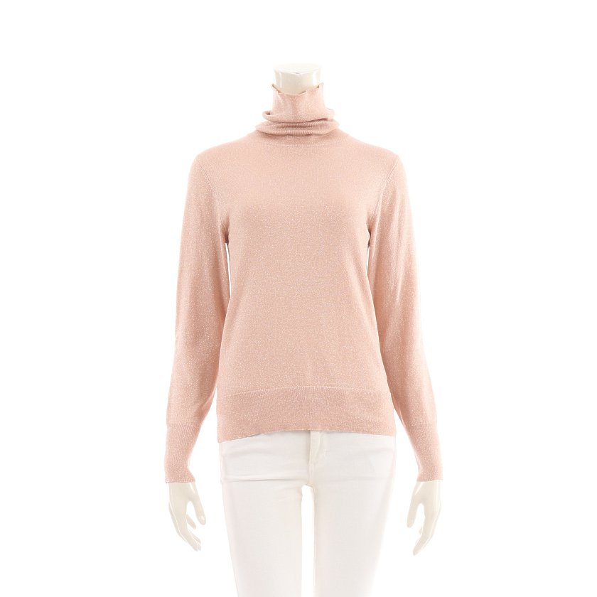 ケイトスペード Kate Spade Metallic Ribbed Turtleneck ニット 長袖 ピンク ラメ 加工 ハイブランド ブランド専門の中古通販サイト