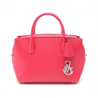 Christian Dior・バッグ・オープンバー ハンドバッグ レザー ピンク 
