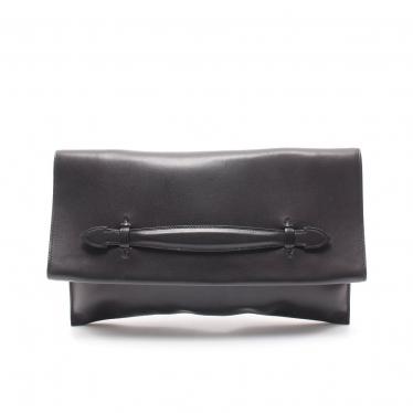 HERMES・バッグ・PLIPLAT プリプラ クラッチバッグ ヴォーエヴァーカーフ 黒 □Q刻印