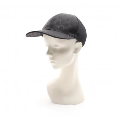 グッチ Gucci Gg柄 ベースボールキャップ 帽子 ナイロン 黒 メッシュ ハイブランド ブランド専門の中古通販サイト 587468
