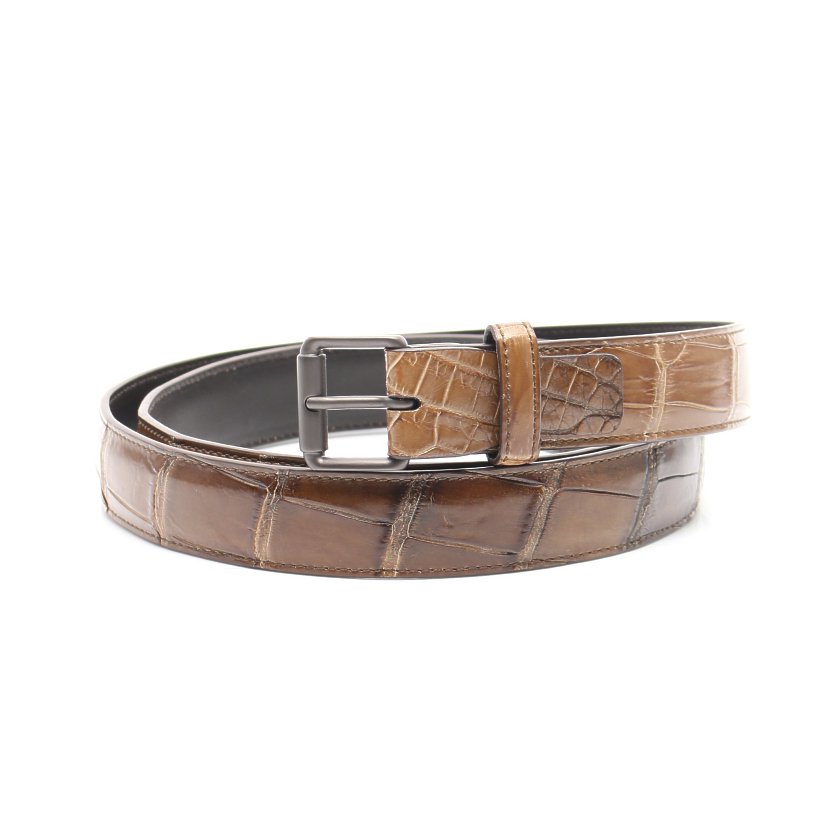 ボッテガヴェネタ Bottega Veneta ベルト クロコダイル ベージュ ハイブランド ブランド専門の中古通販サイト