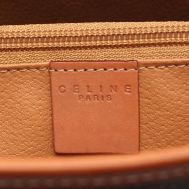 セリーヌ(CELINE)マカダム|トートバッグ|PVC|レザー|茶|ハイ
