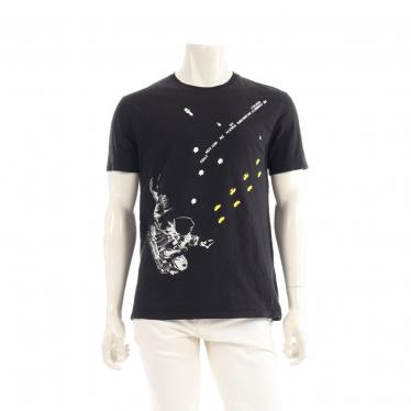 RAF SIMONS・トップス・ Tシャツ グラフィックプリント コットン 黒 